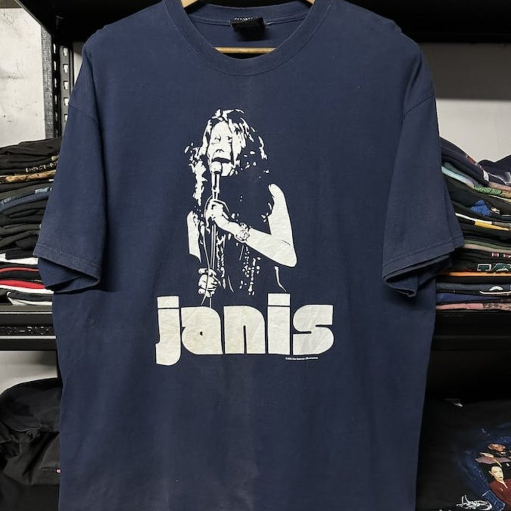 Vintage Janis Joplin Sun Faded Tee Oversize